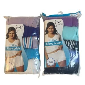JMS (Just My Size) 10 Pairs Boy Briefs Plus Size 14 (34/36 dress size) New Lot